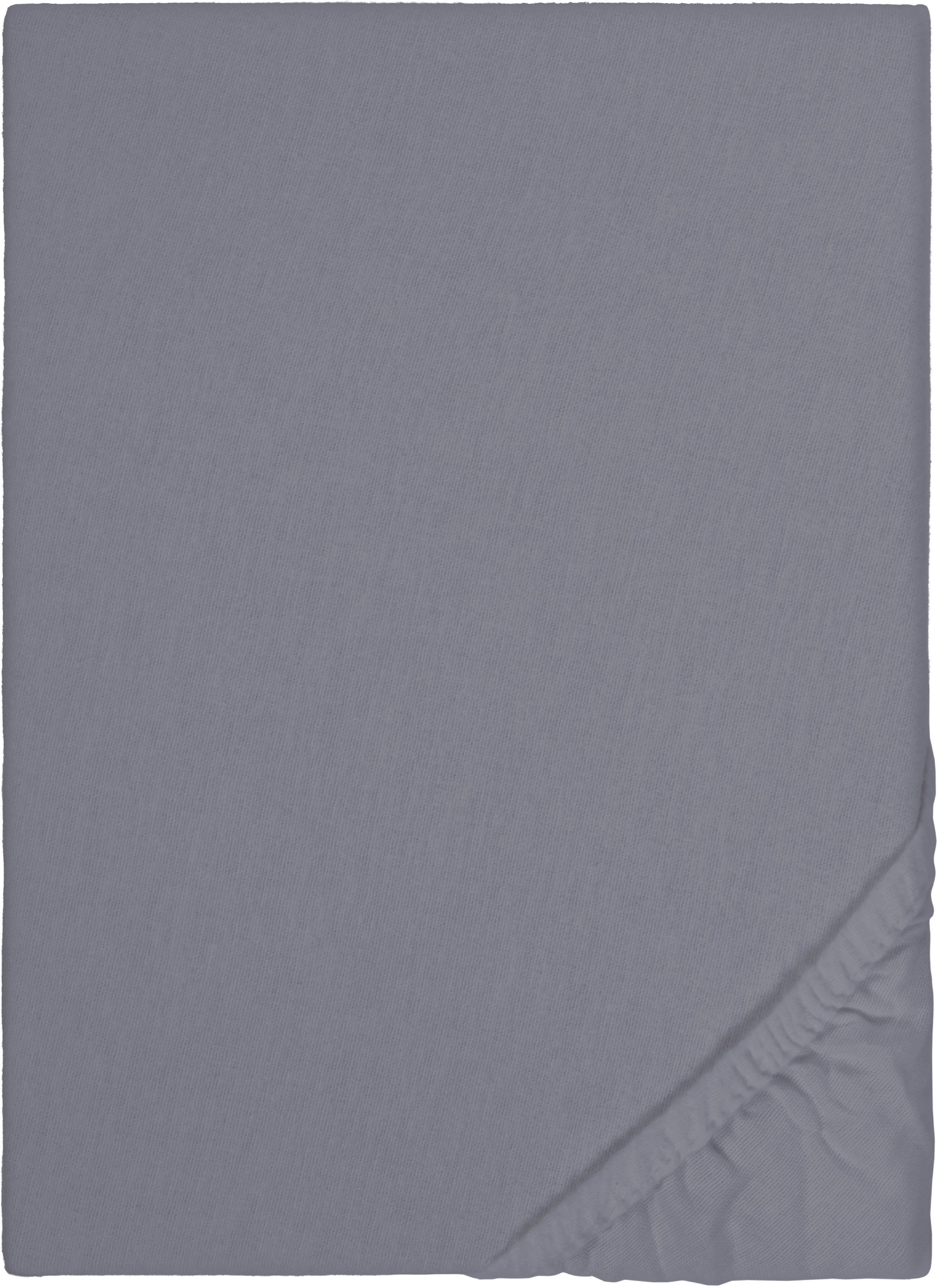 Biberna Spannbettlaken Biber in Gr. 90x200, 140x200 oder 180x200 cm, Biber, günstig online kaufen