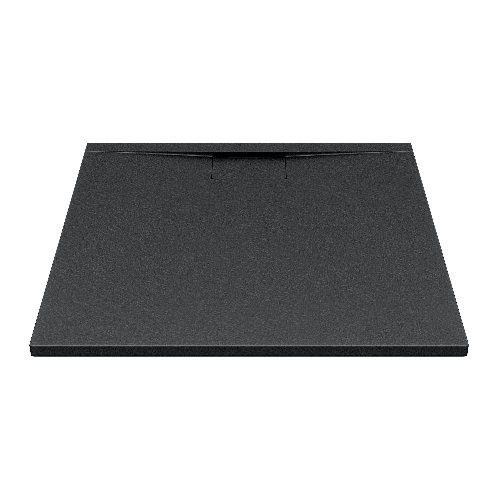 Mai & Mai Duschwanne Duschtasse aus Mineralguss Mineralgusswanne DIN-Anschlüsse Geoma07, Quadratisch, Mineralguss