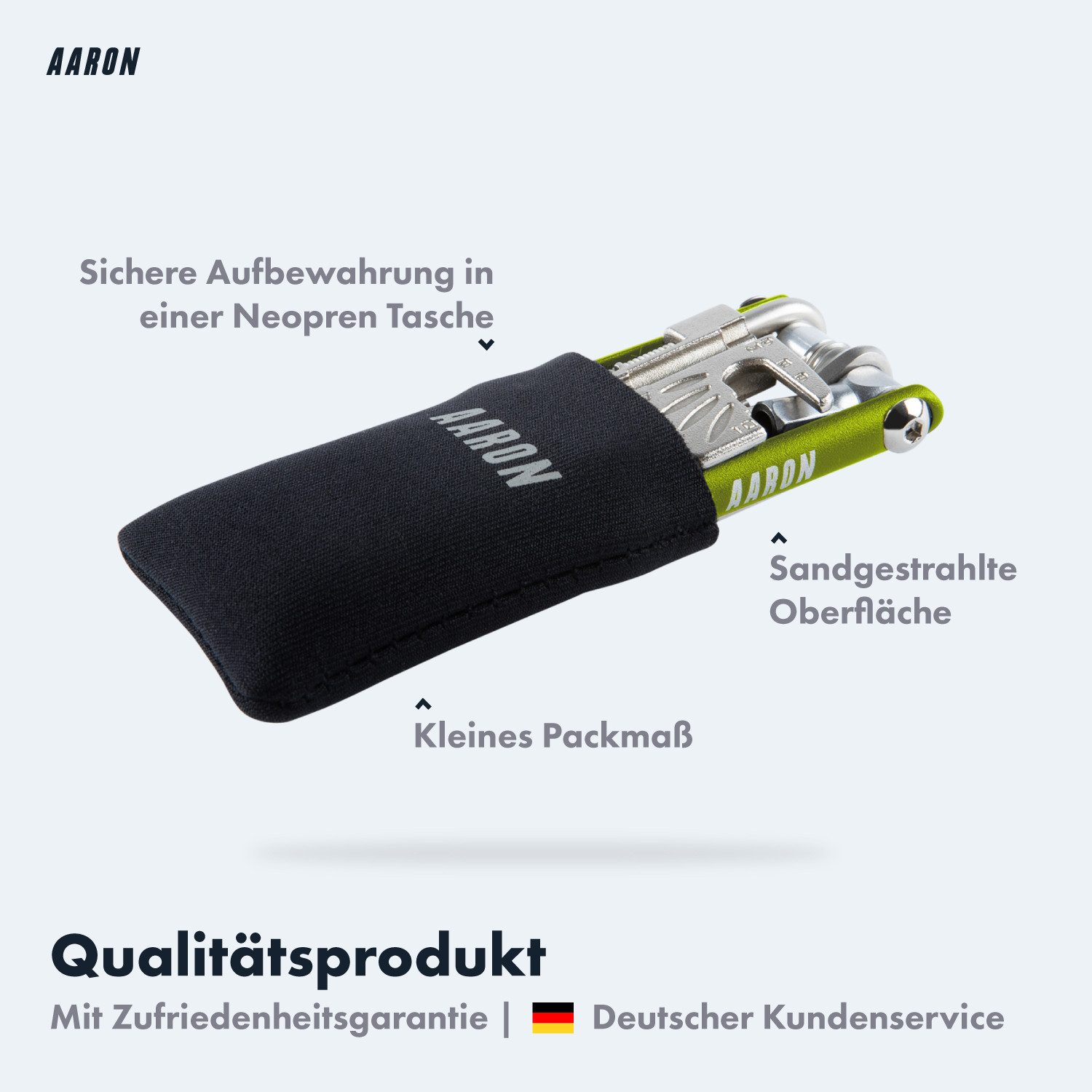 AARON Multitool 20 in 1 Tool Fahrrad Multifunktionswerkzeug Werkzeugset MTB Trekking