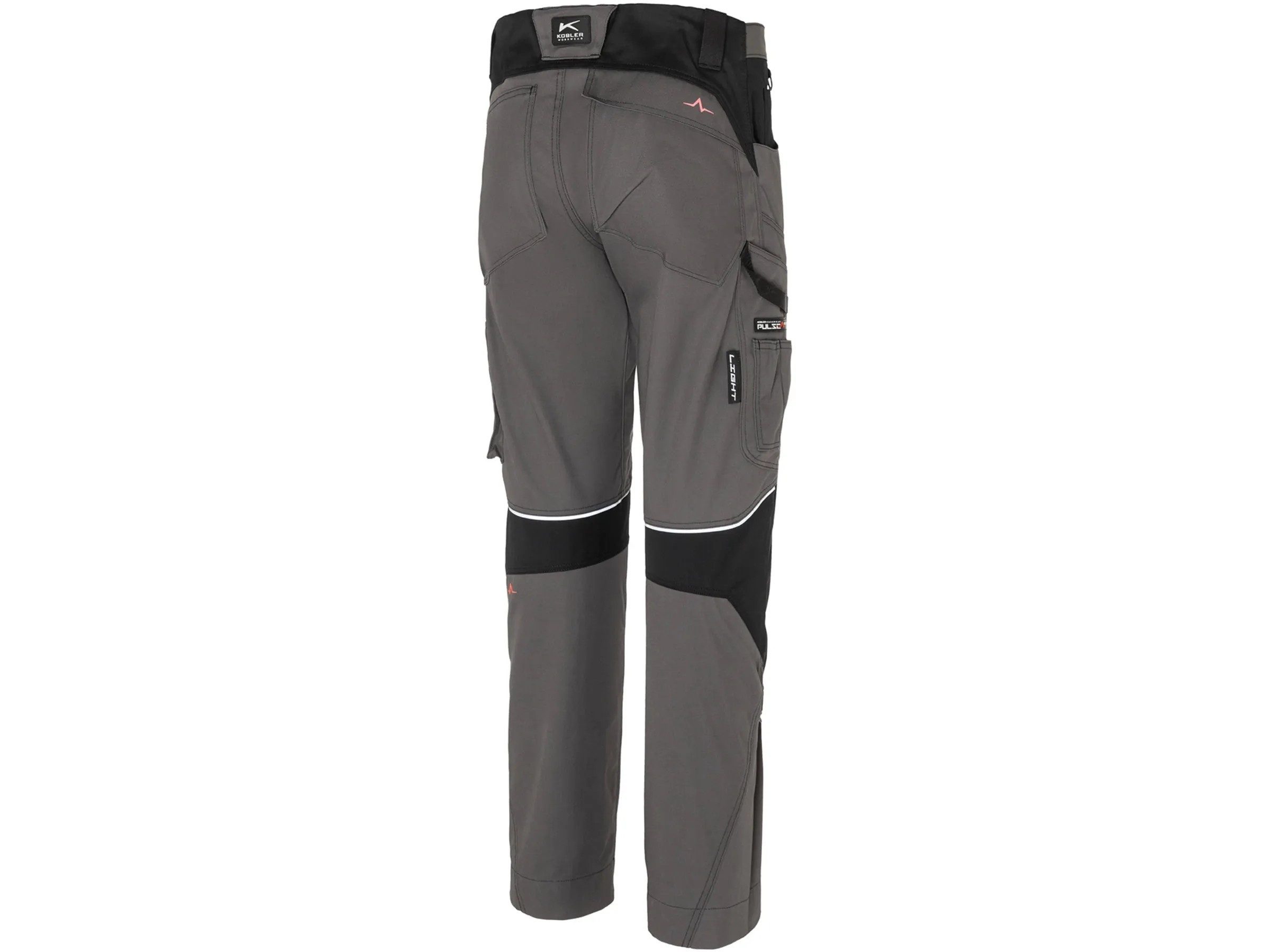 Kübler Arbeitshose workwear Herren Hose light grau / schwarz 5-Poket-Stil – Bild 2 von 2