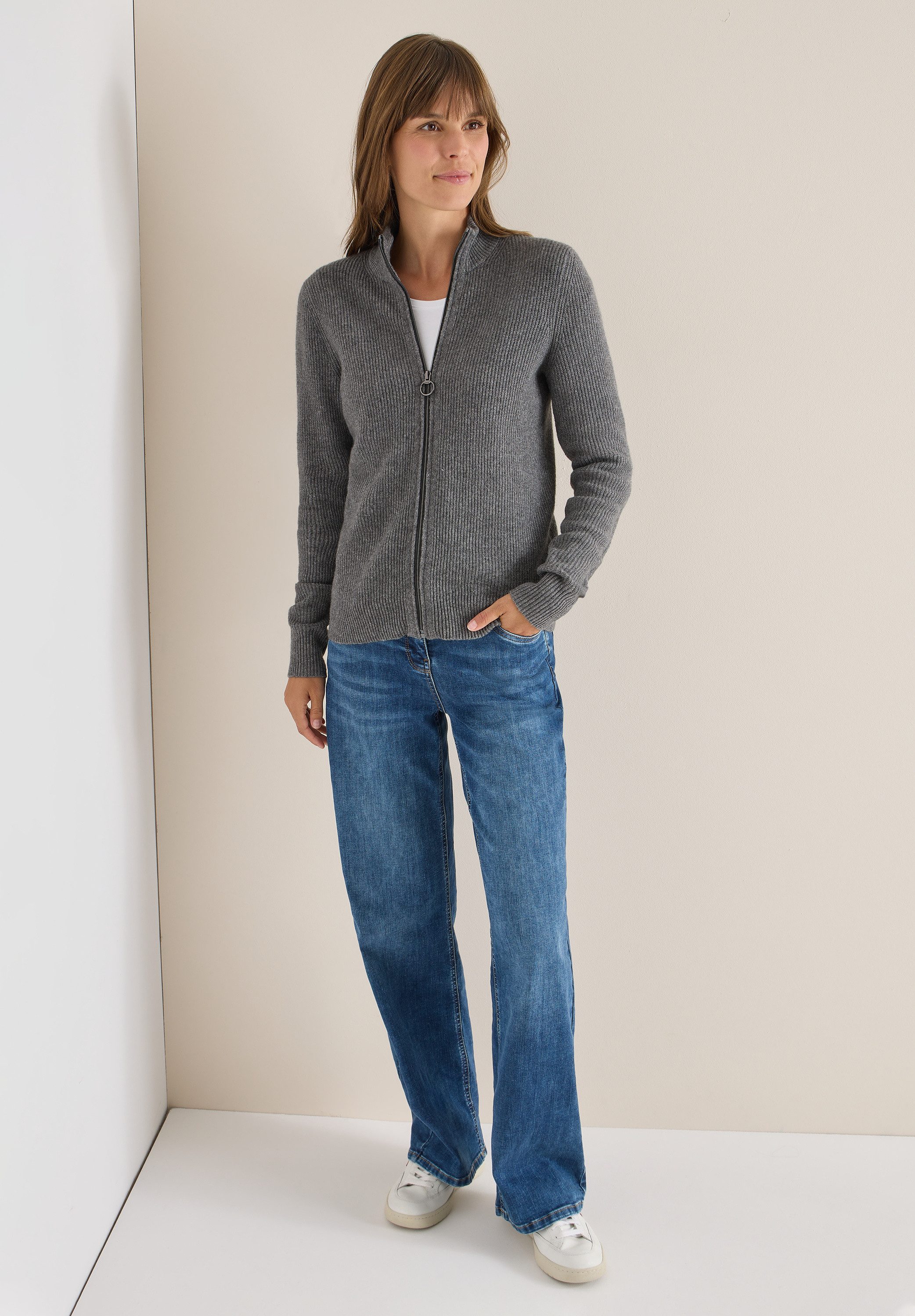 CECIL Cardigan mit Zipper