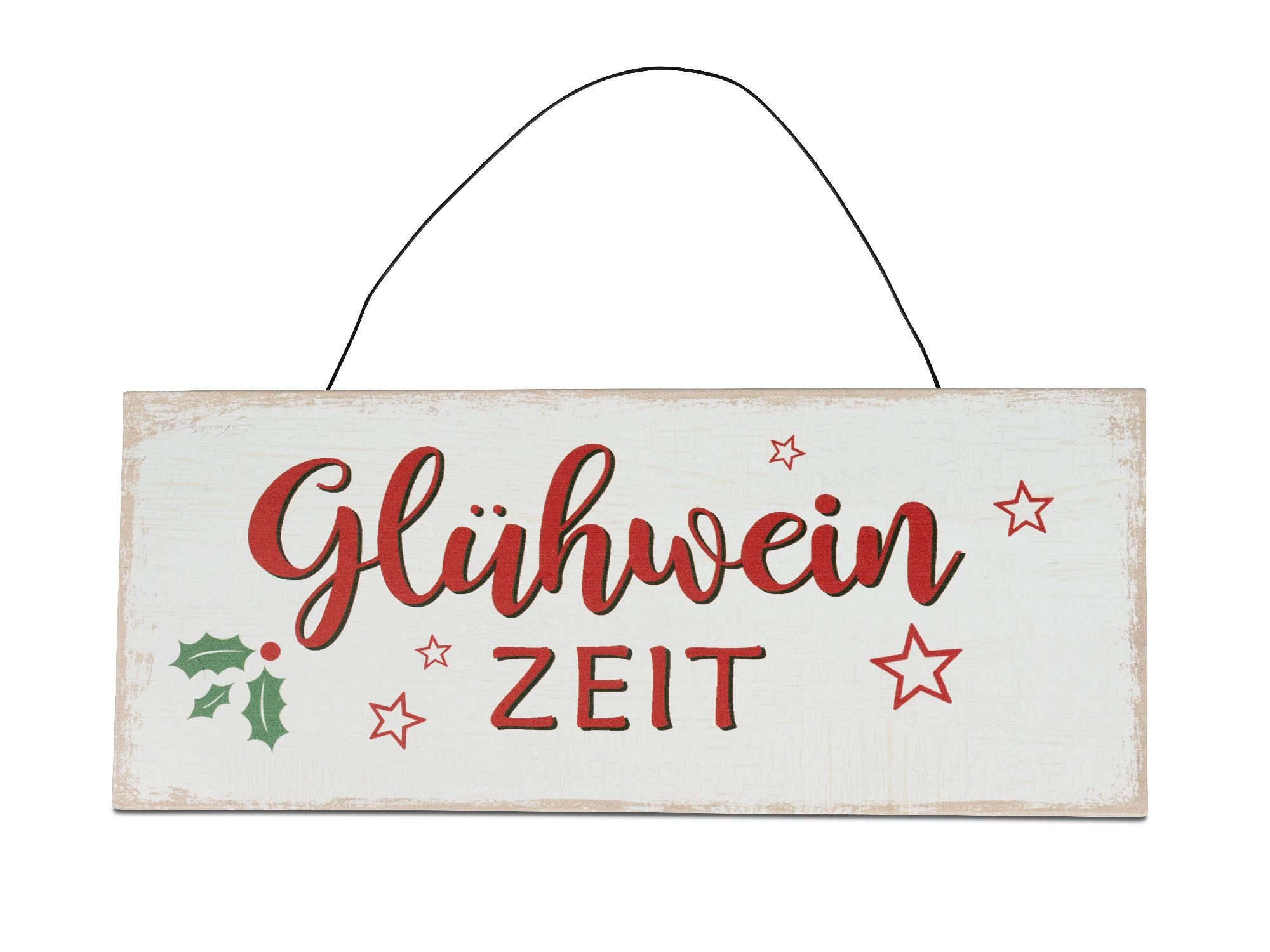 formano Wanddekoobjekt Winterzeit, Farbe: Weiß, Motiv: Glühwein günstig online kaufen