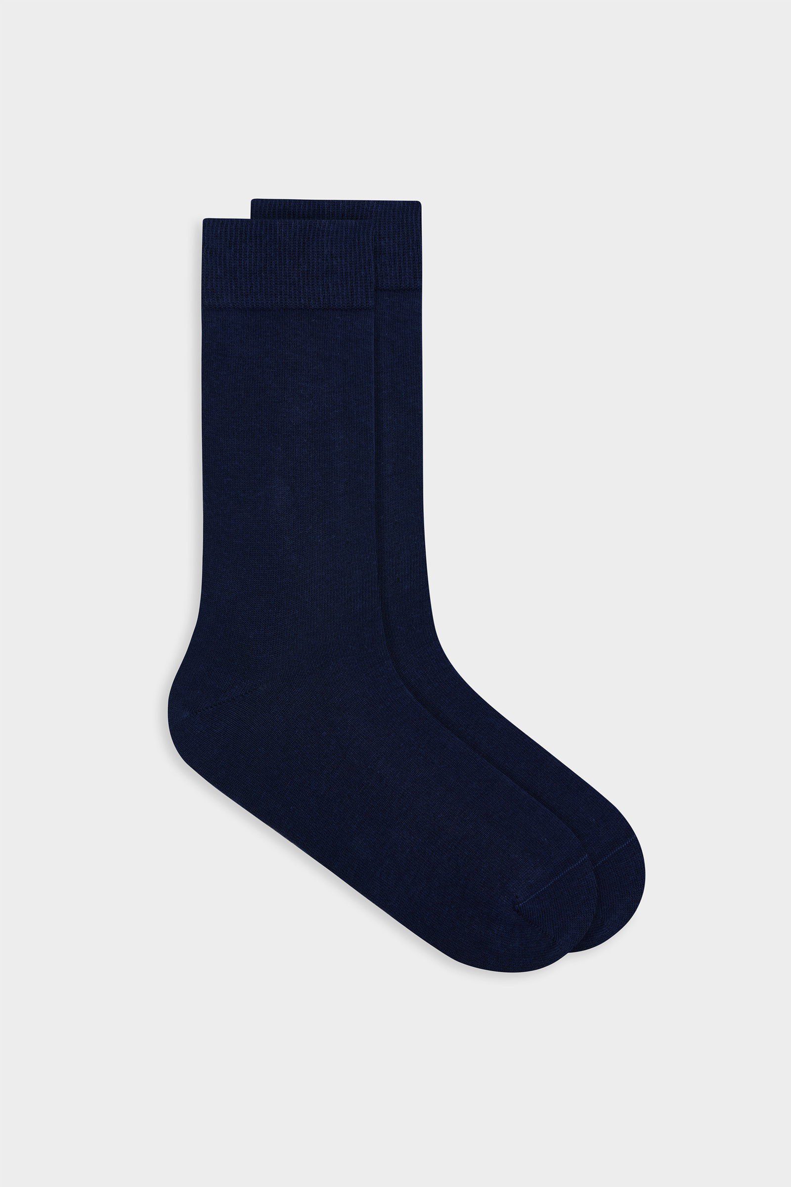 D'S DAMAT Herren Navy Baumwollsocken von DS Damat Slipper