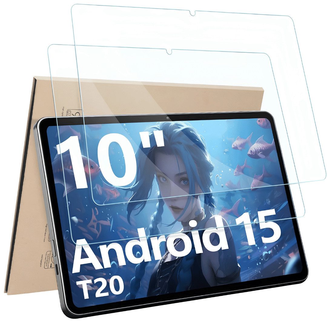 SmartUP Displayschutzglas für Tabwee T20 10,1" Display Panzerfolie Hartglas Full Screen Cover 9H für Tabwee T20
