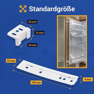 VIOKS Montagezubehör Kühlschrank Türmontageset Ersatz für AEG 223034904/1, für Schlepptür Kühlschrank Gefrierschrank
