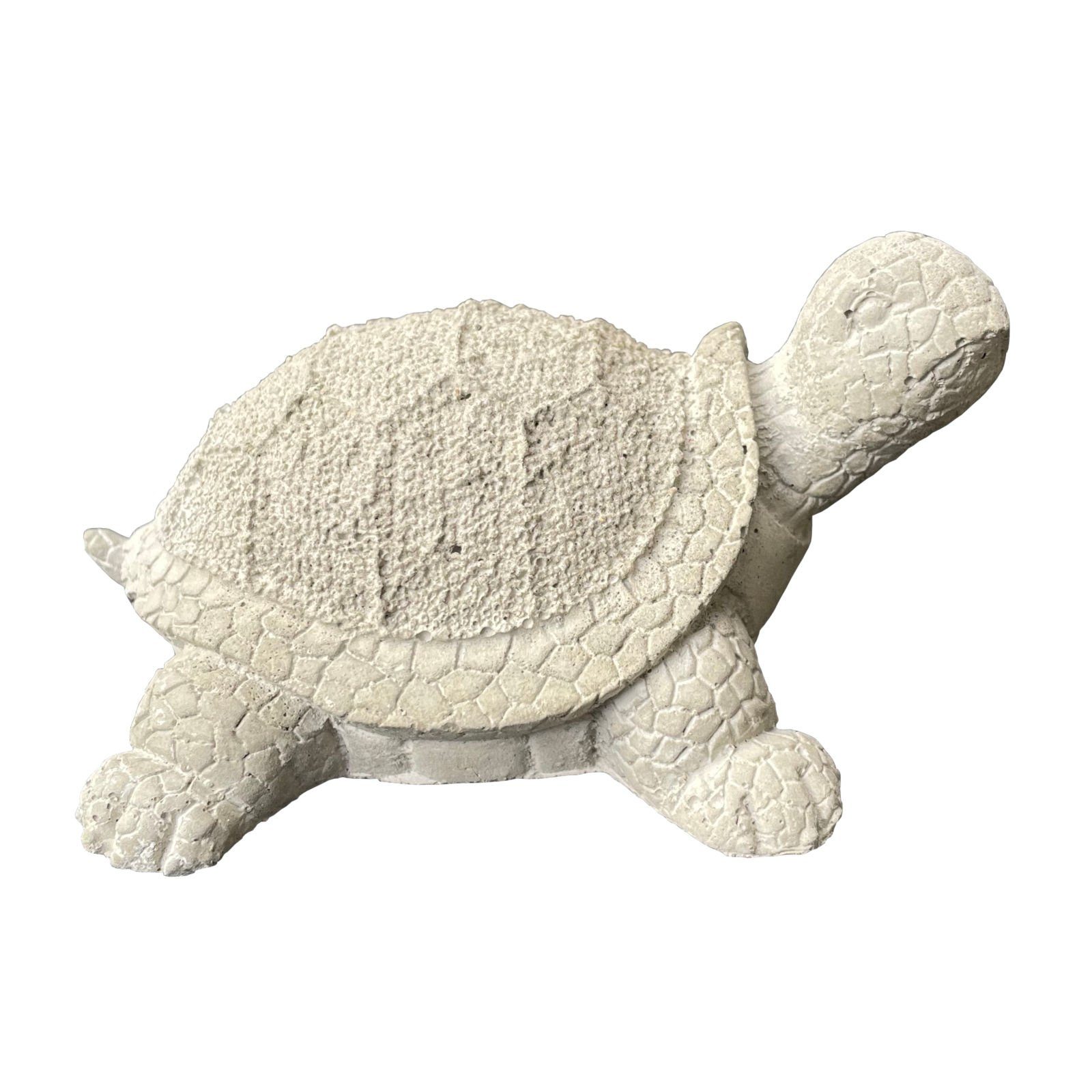 ZGM Gartenfigur Betonfigur Schildkröte SAMMY, handgefertigte Dekoration für Garten und Haus