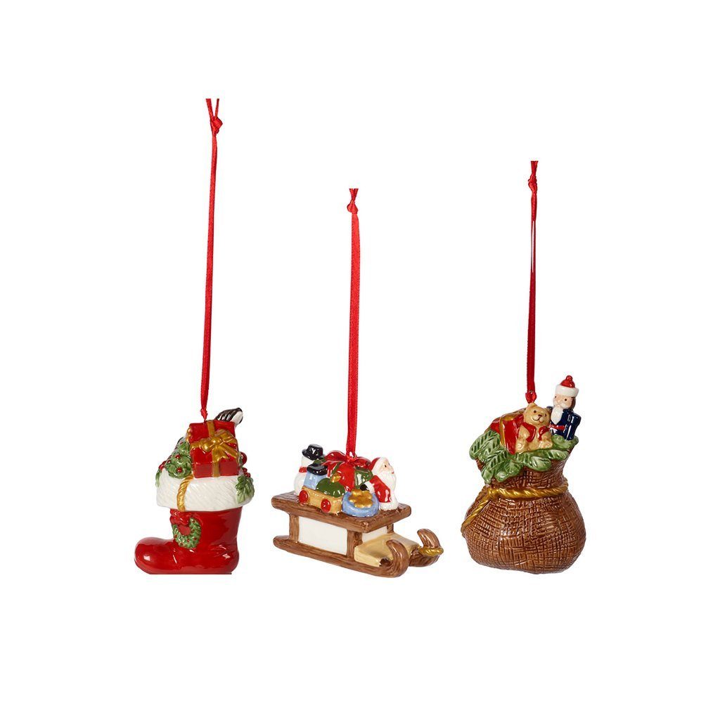 Boch Ornamente 3tlg. Ornaments & Nostalgic 3 Geschenke (Set, Dekofigur Villeroy St)
