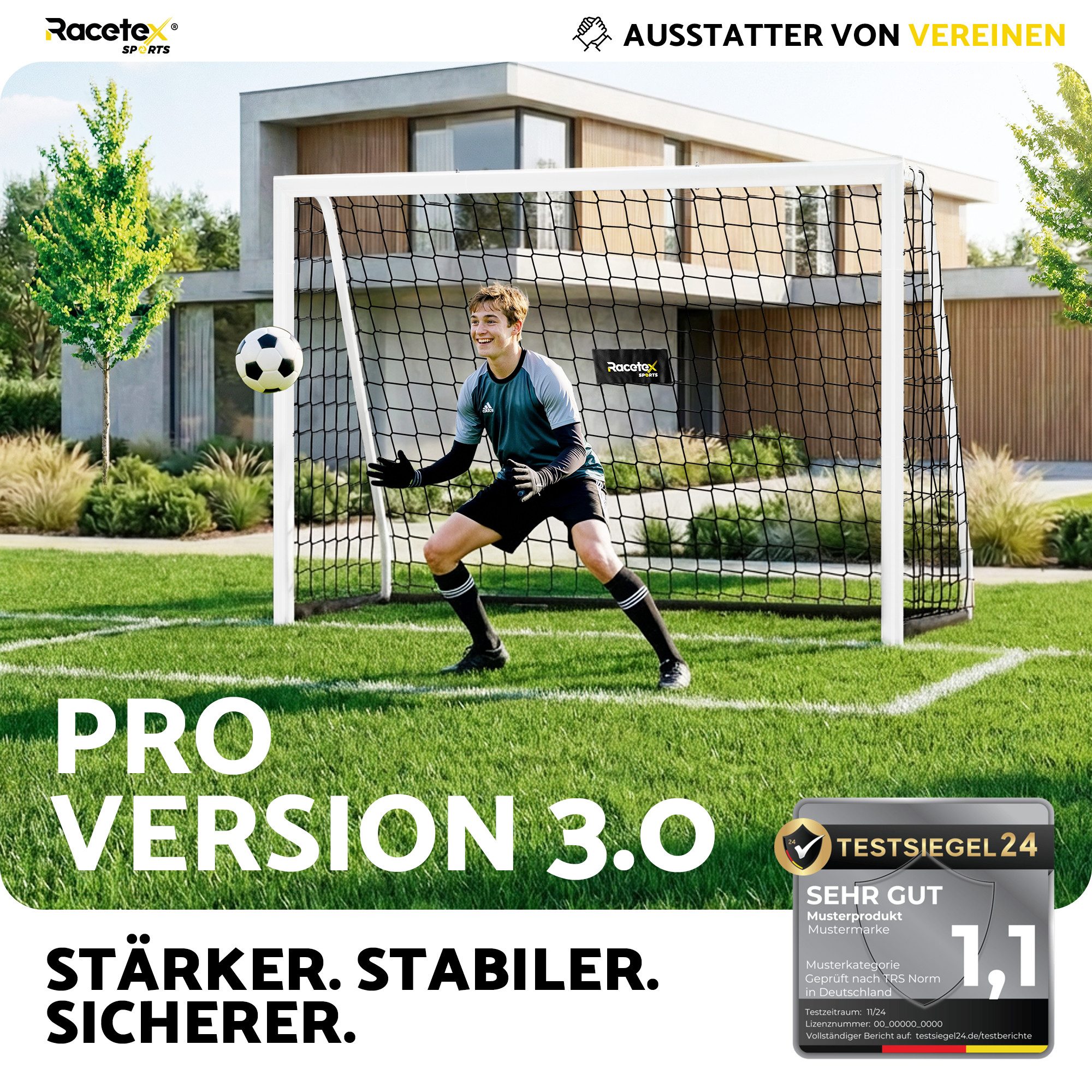 Racetex Fußballtor Racetex Fußballtor für Garten Kinder und Erwachsene [ENORM ROBUST], ⚽ UNSERE EMPFEHLUNG ⚽