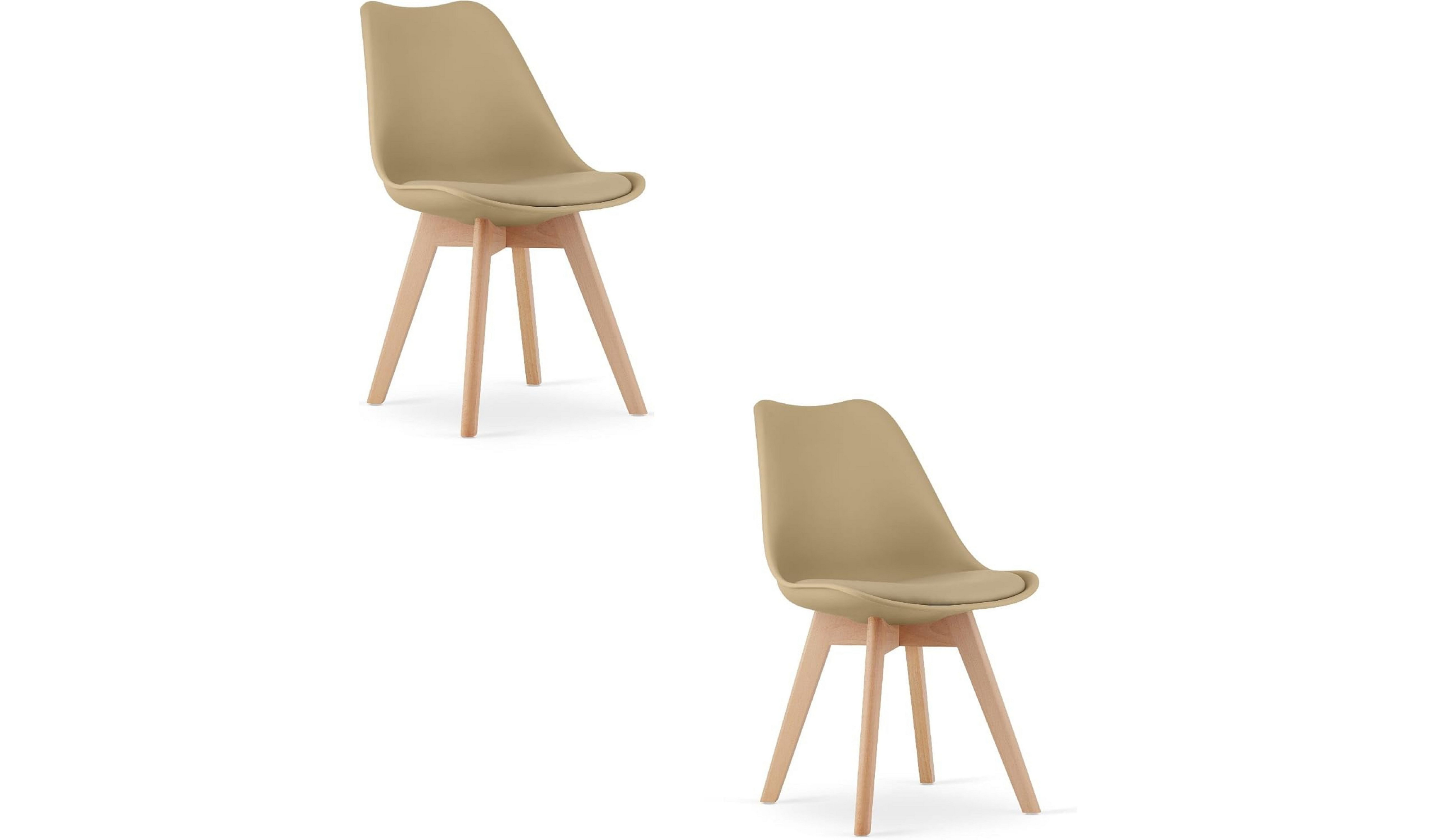 Best for Home Bürostuhl Best For Home – Moderner Esszimmerstuhl mit Holzbeinen und Ledersitz