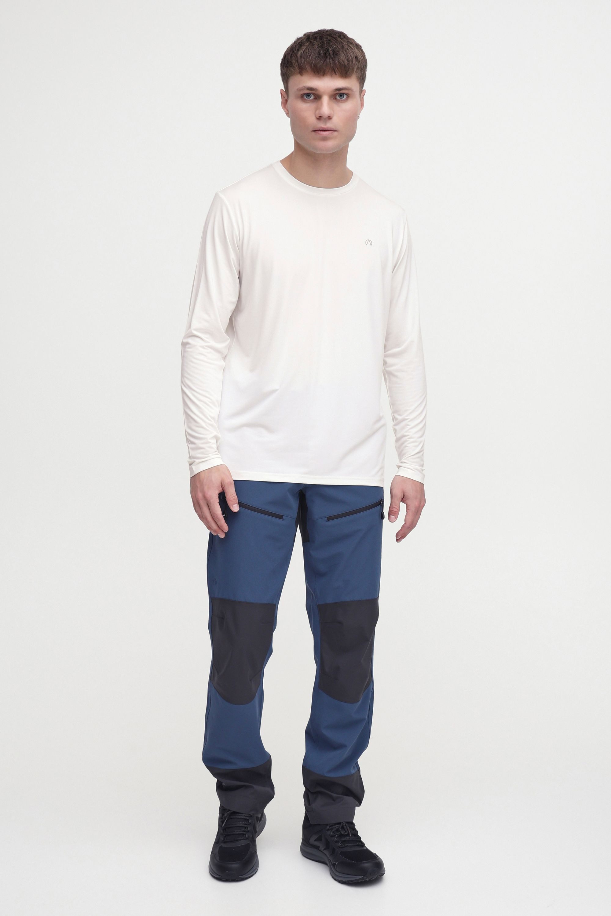North Bend Longsweatshirt NBTergong Sportliches Longsleeve mit reflektierendem Logoprint