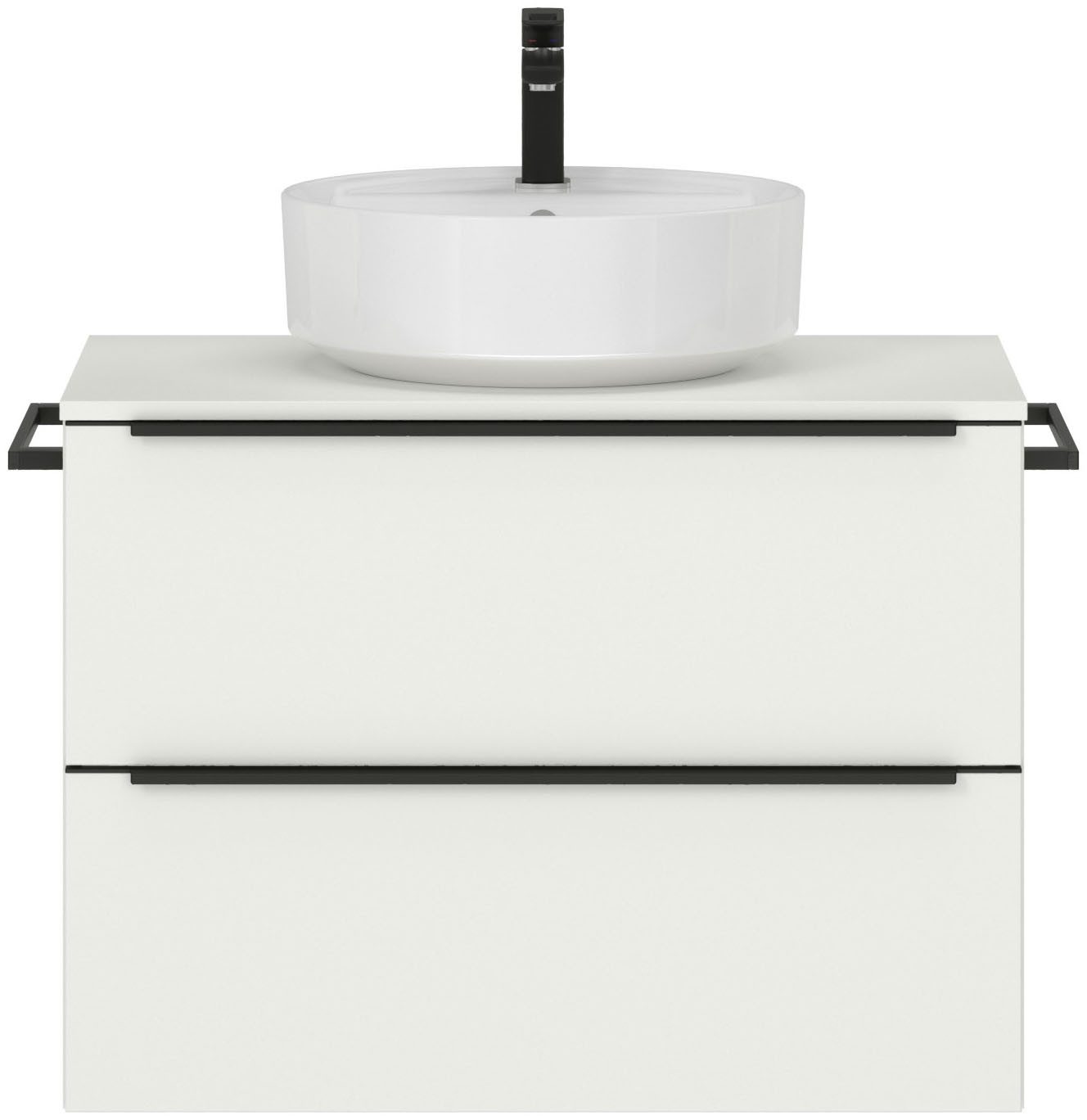 nobilia® Badmöbel-Set Alvene, (1-St., vormontiert, mit Soft-Close), in vier Breiten