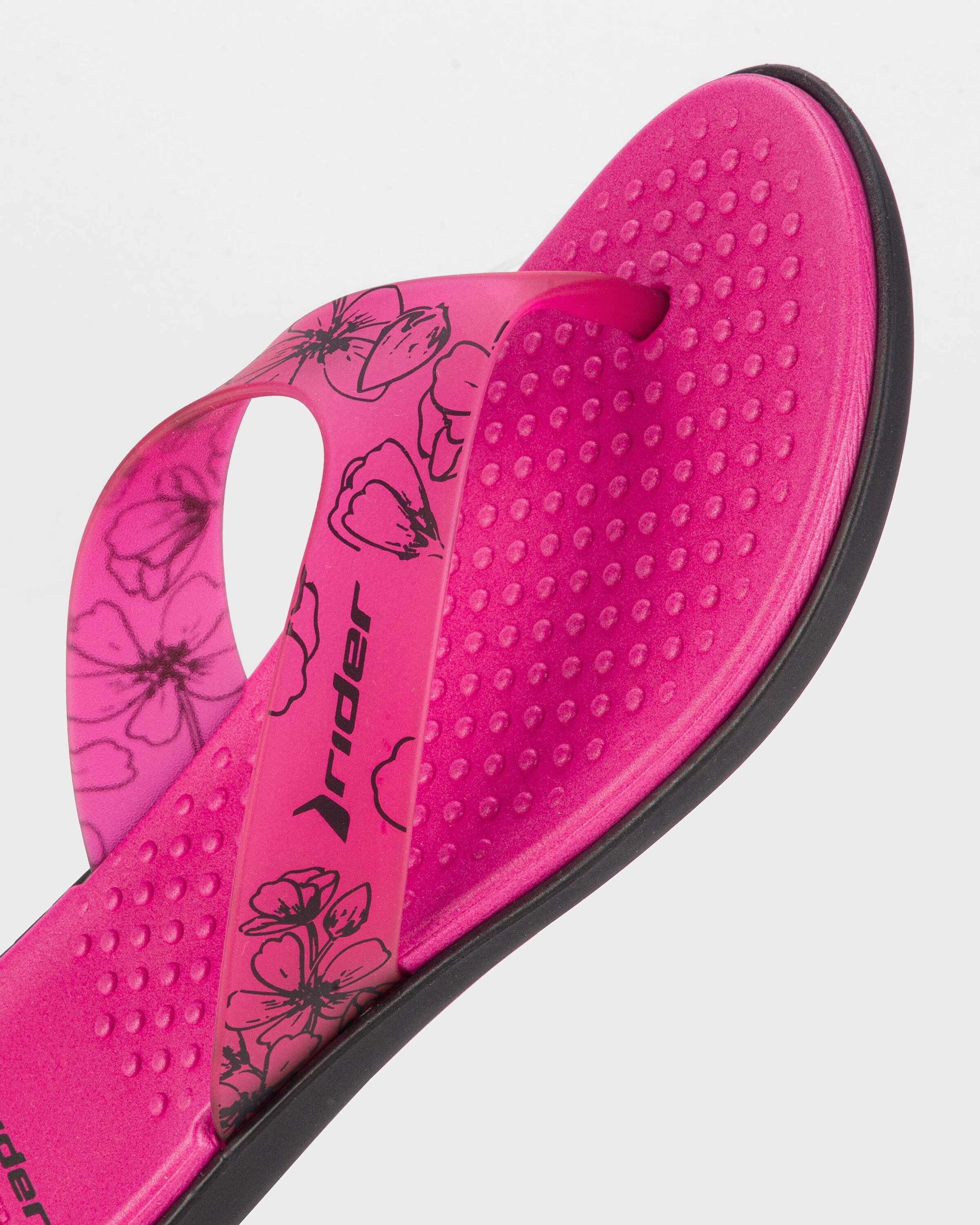 Rider AQUA V FEM - Badelatschen / Slides Pantolette Flip Flops - rutschfeste Innensohle - sportliches Design