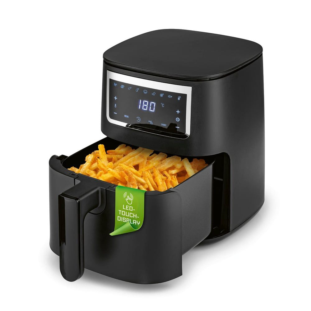Heißluftfritteuse 4 L Airfryer, Fritteuse mit Touchscreen