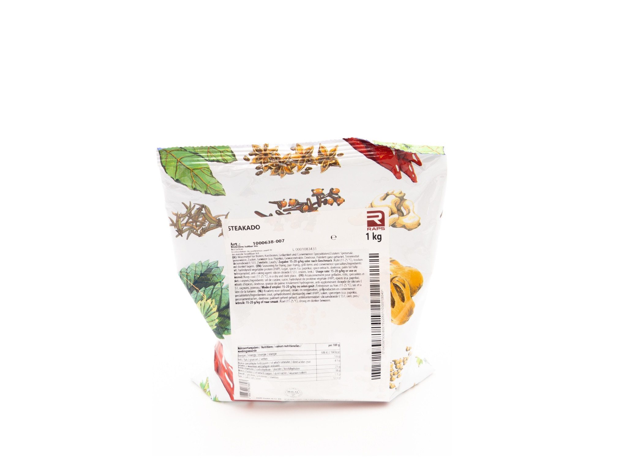 Raps Gewürz Steakgewürz Steakado Raps 1 kg Beutel