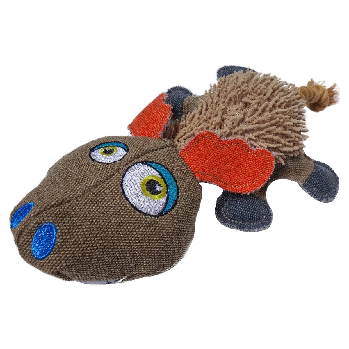 Tierkuscheltier Hundespielzeug Canvas Nilpferd