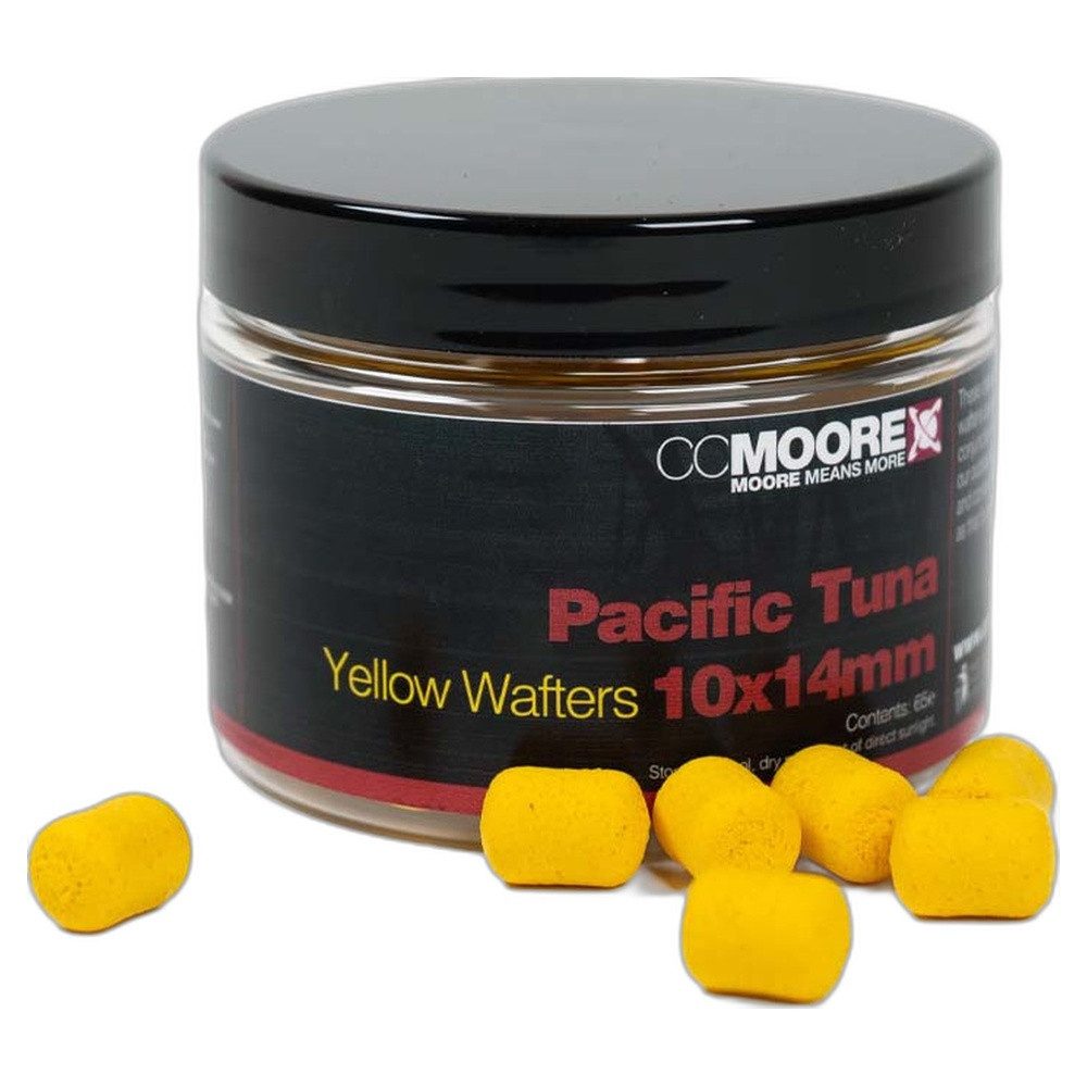 CC Moore Fischboilies Pacific Tuna Yellow Dumbell Wafters 10X14mm (65)