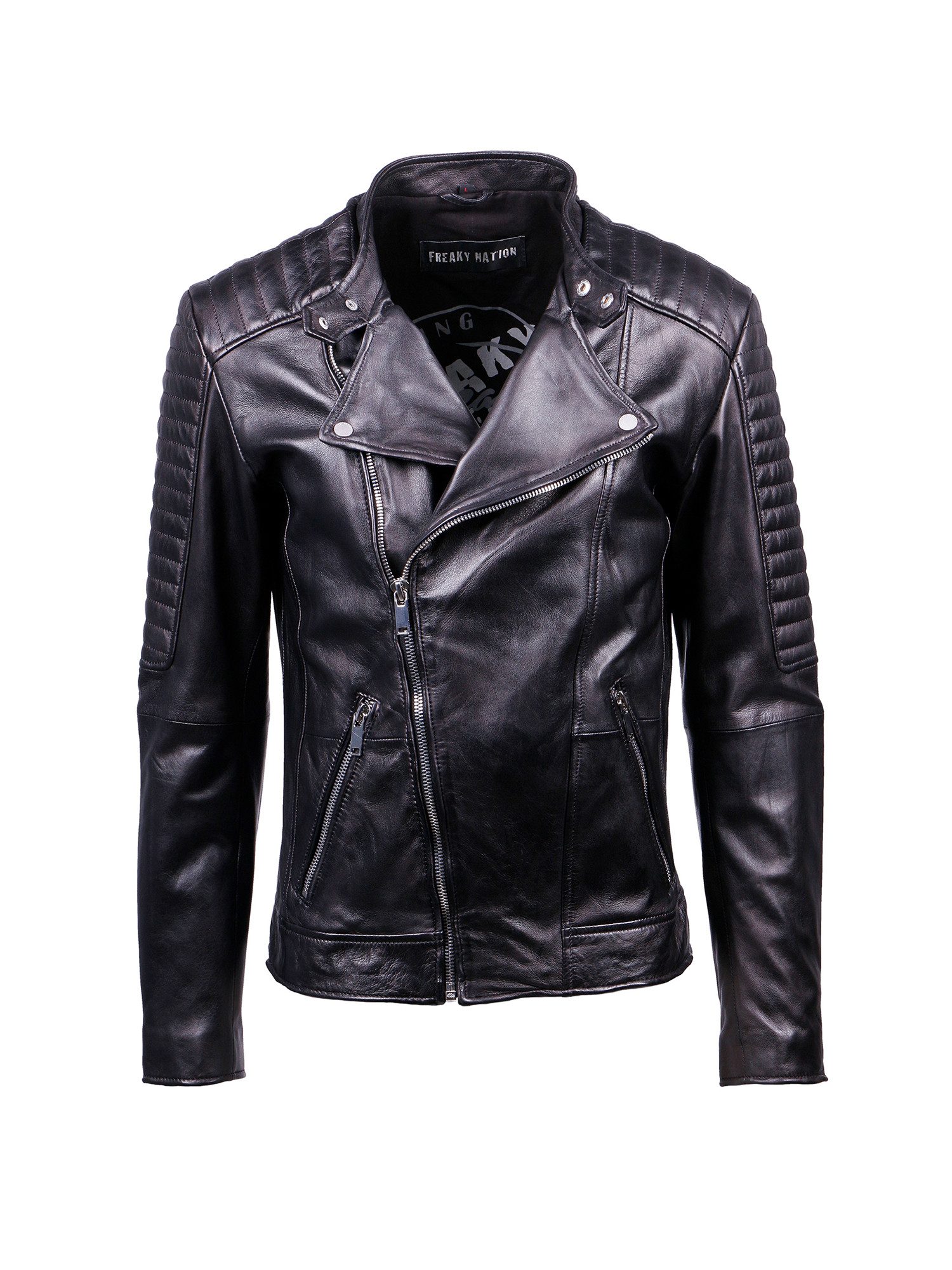 Freaky Nation Lederjacke Crossover-FN