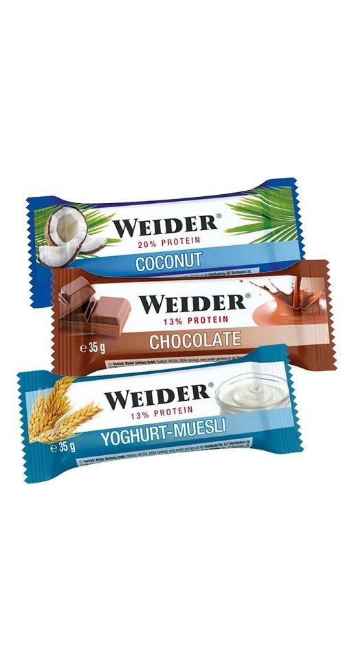 WEIDER BAR 24 x35g - Chocolate Riegel, 840 g, Riegel