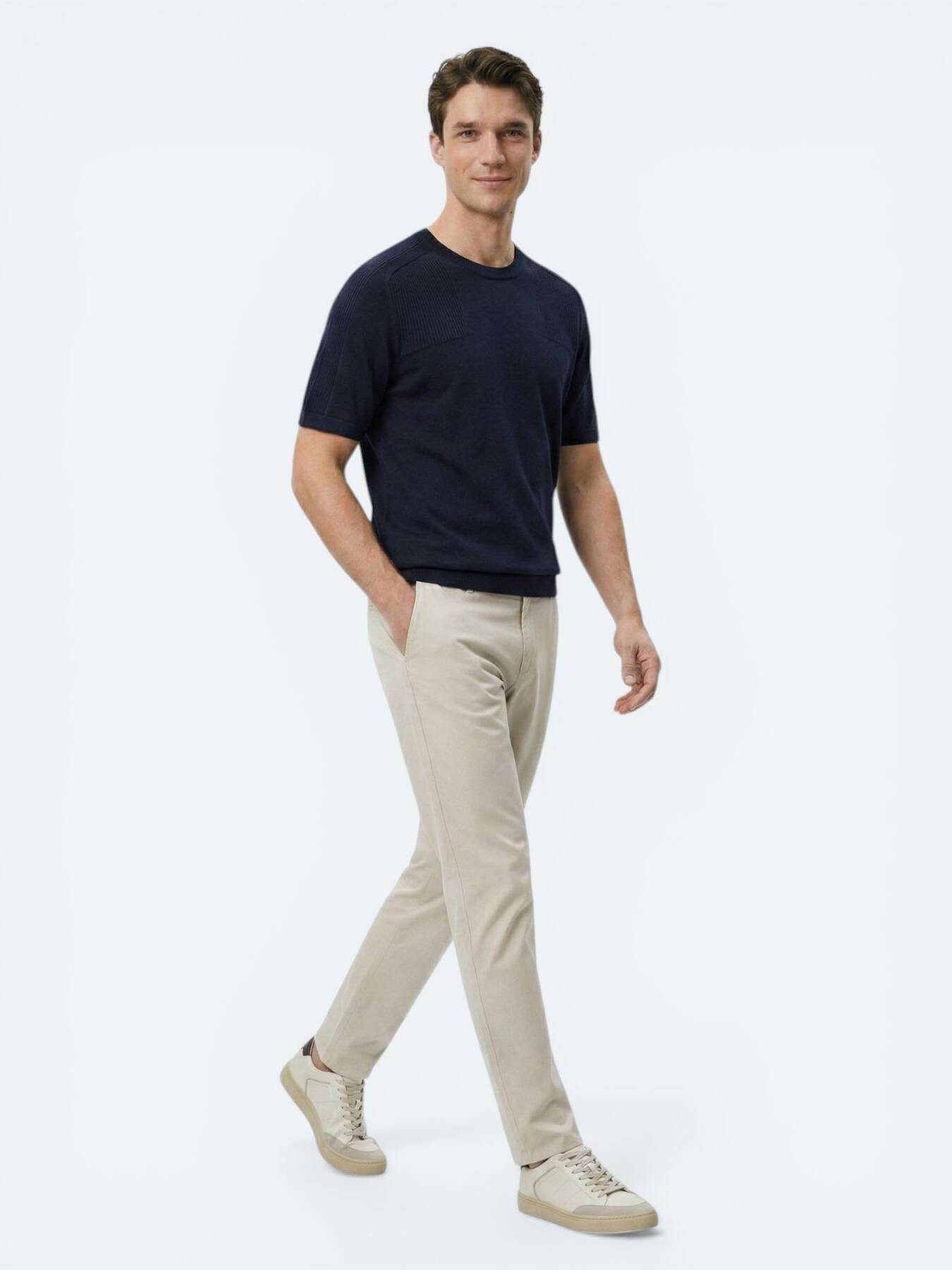 KİP Steppweste Marineblaue Strickmode