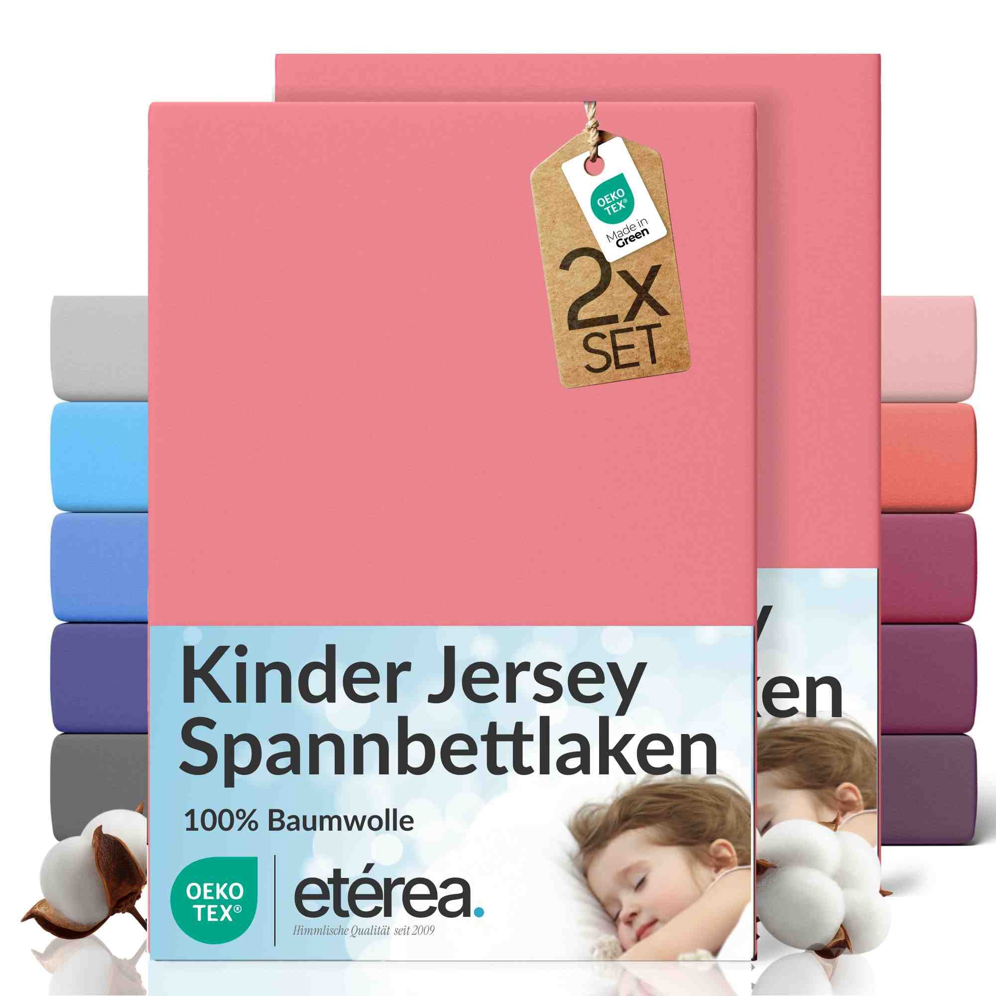 etérea Himmlische Qualität Spannbettlaken etérea Comfort Jersey 2er Set Spannbettlaken, Jersey, Gummizug: rundum, (2 Stück)