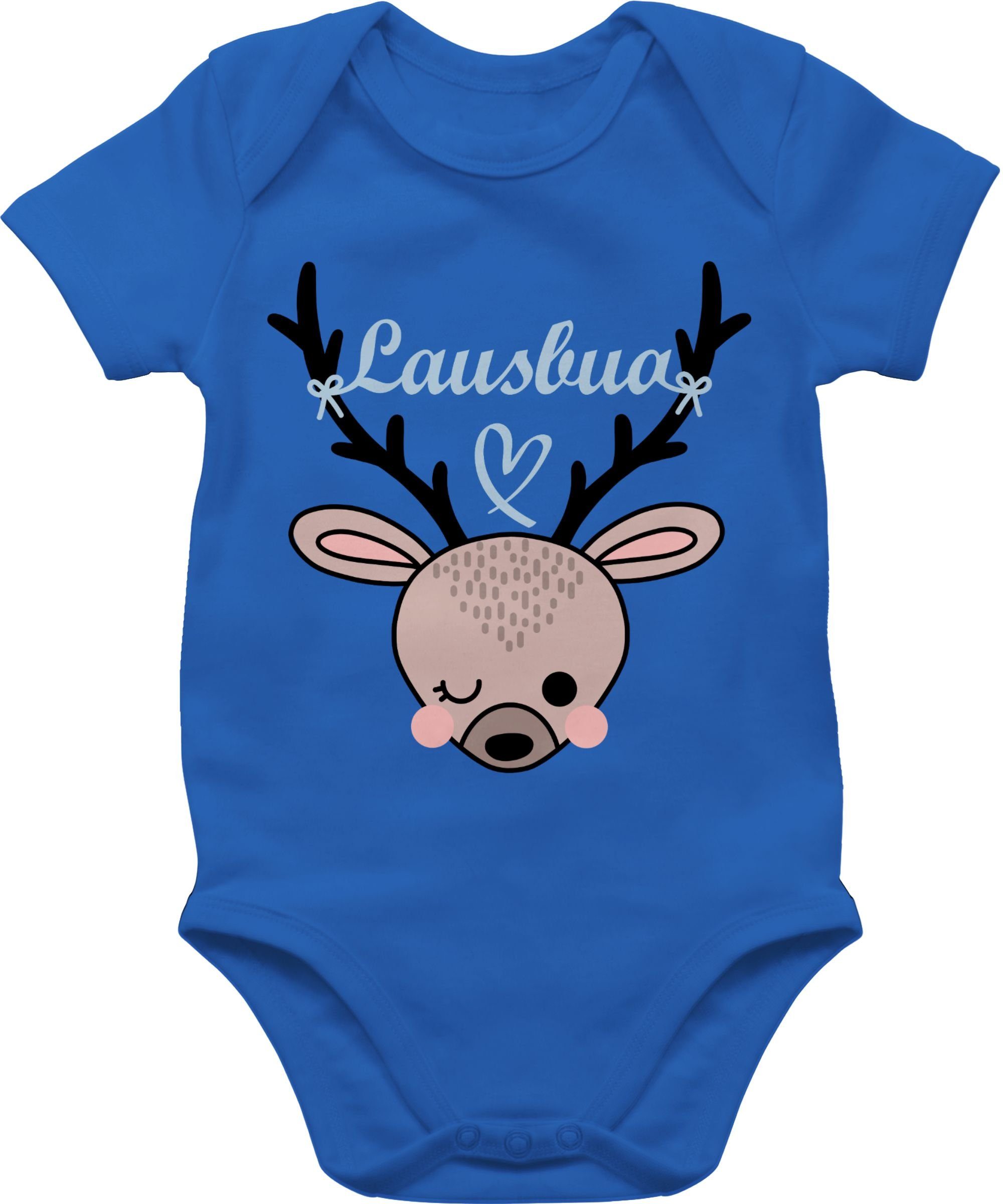 Shirtracer Shirtbody Lausbua Reh Mode für Oktoberfest Baby Outfit 3 Royalblau