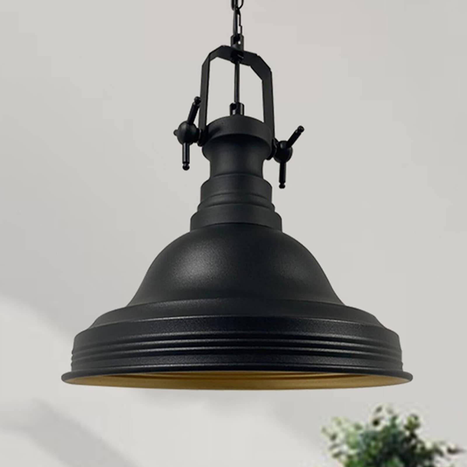 Bamyum Pendelleuchte Bamyum Pendelleuchte Ulmete Handgemalte Deckenlampe Ø30 cm Metall Lamp, ohne Leuchtmittel