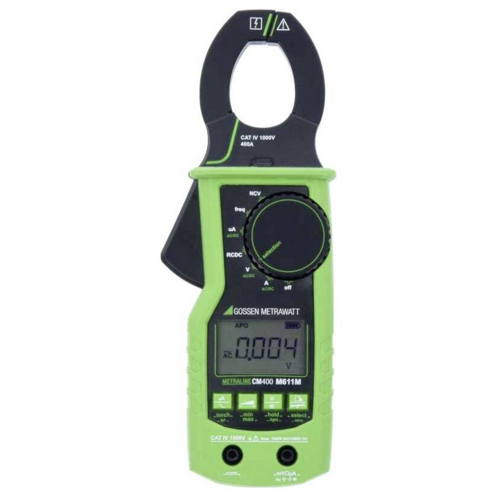 Gossen Multimeter METRALINE CM 400 Stromzange digital inkl. Prüfkabel CAT IV 1000 V, inkl. Prüfkabel