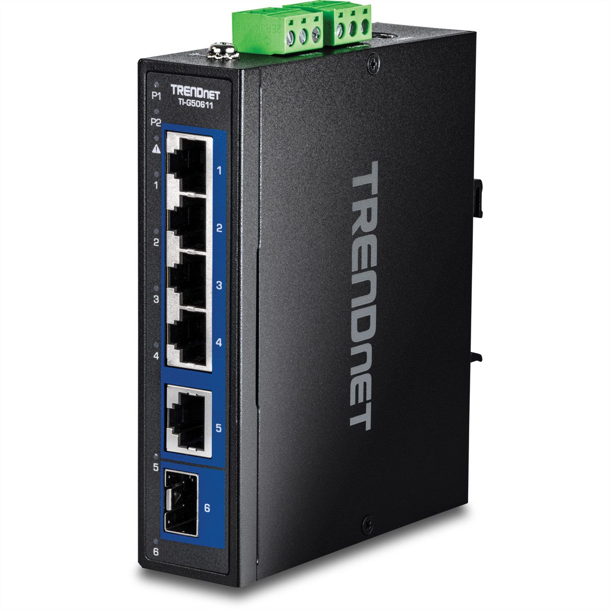 TI-G50611 Industrial DIN-Rail Switch 6-Port 2.5G mit 10G Ports Netzwerk-Switch