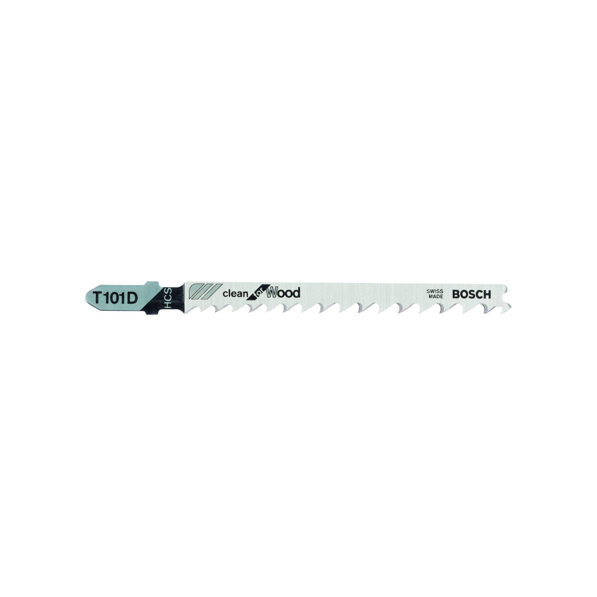 Bosch Professional Stichsäge Bosch Stichsägeblatt T 101 D, Clean for Wood