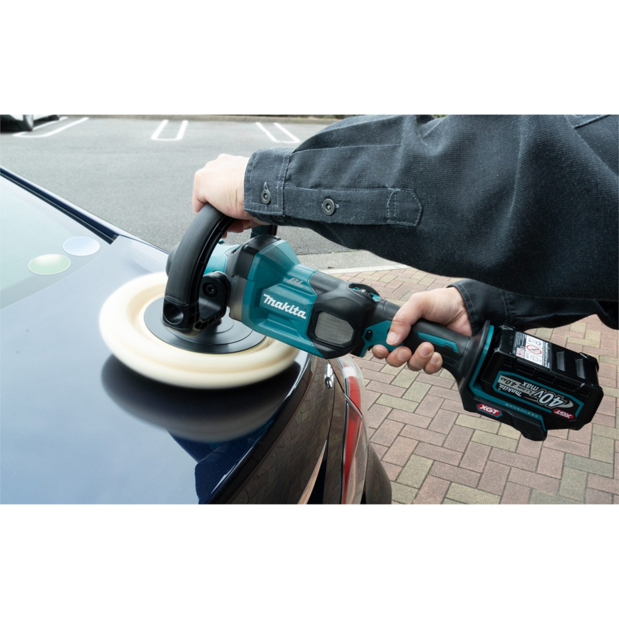 Makita Poliermaschine Makita Akku-Poliermaschine PV001GZ XGT, 40Volt