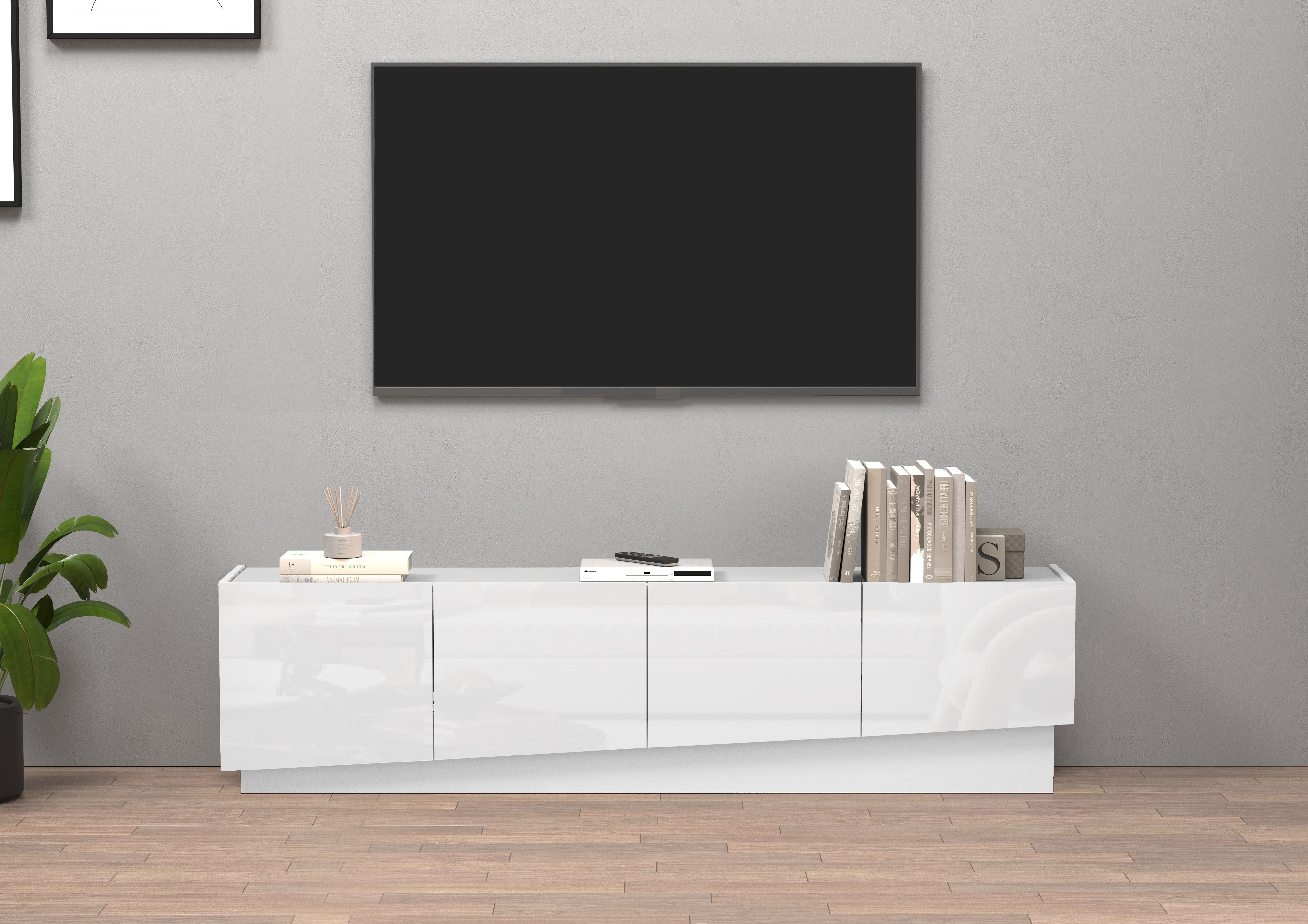 INOSIGN Lowboard VELA, Lowboard, Breite 180 cm, Design mit schrägen Türen ( günstig online kaufen