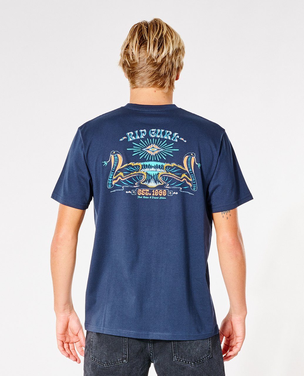 SaltWaterCulture T-Shirt Curl Rip SERPRENT Print-Shirt