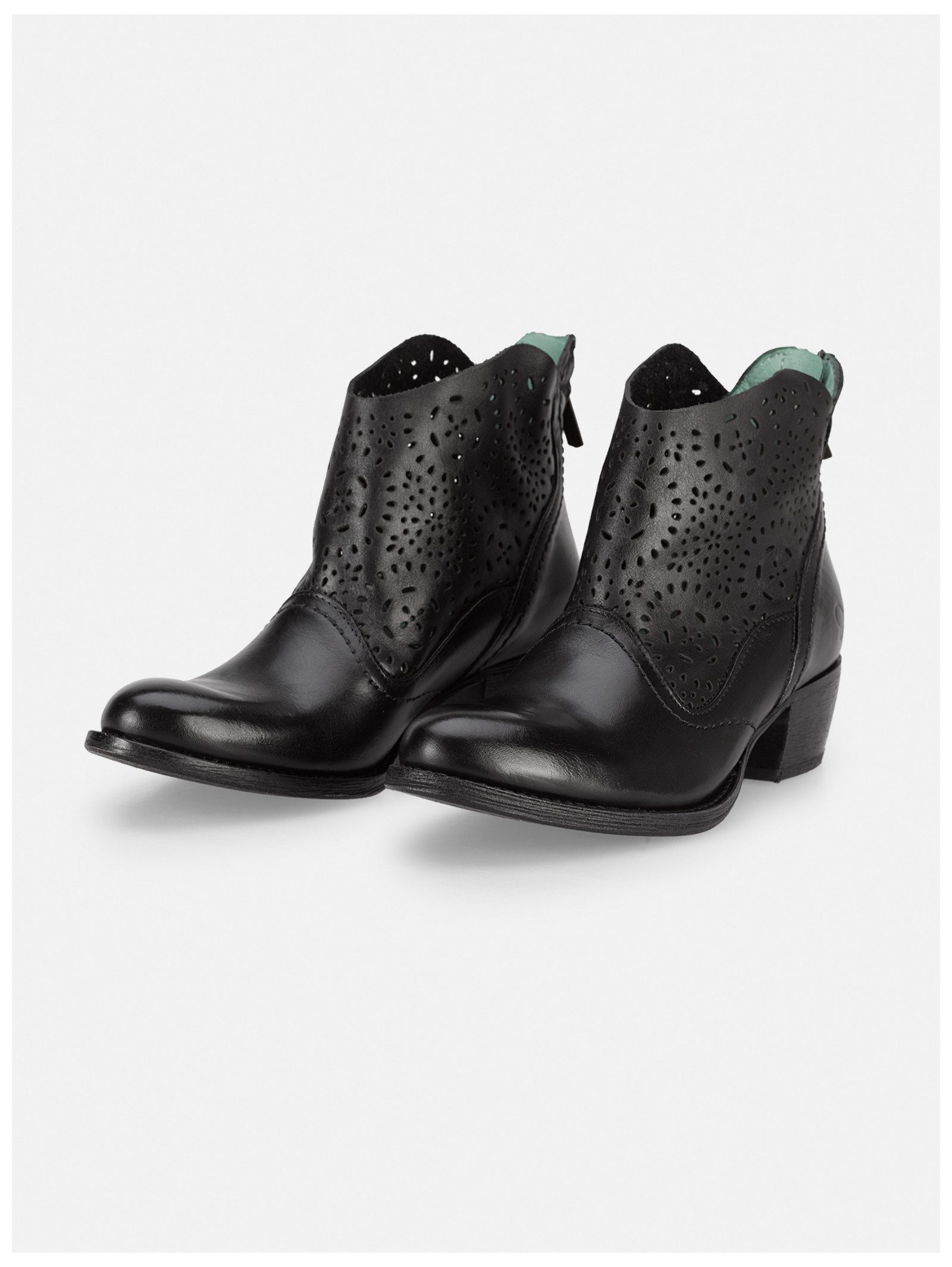 Felmini Wide Fit Stiefelette Leder . Cowboy Stiefelette