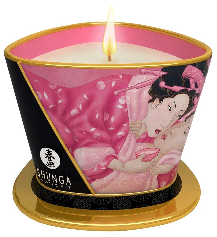 Massagekerze Shunga - Massage Candle Rose Petals 170 ml