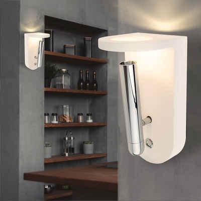 etc-shop LED Wandleuchte, LED-Leuchtmittel fest verbaut, Warmweiß, Wandleuchte Wandlampe Innen modern Wohnzimmer mit beweglichem Spot