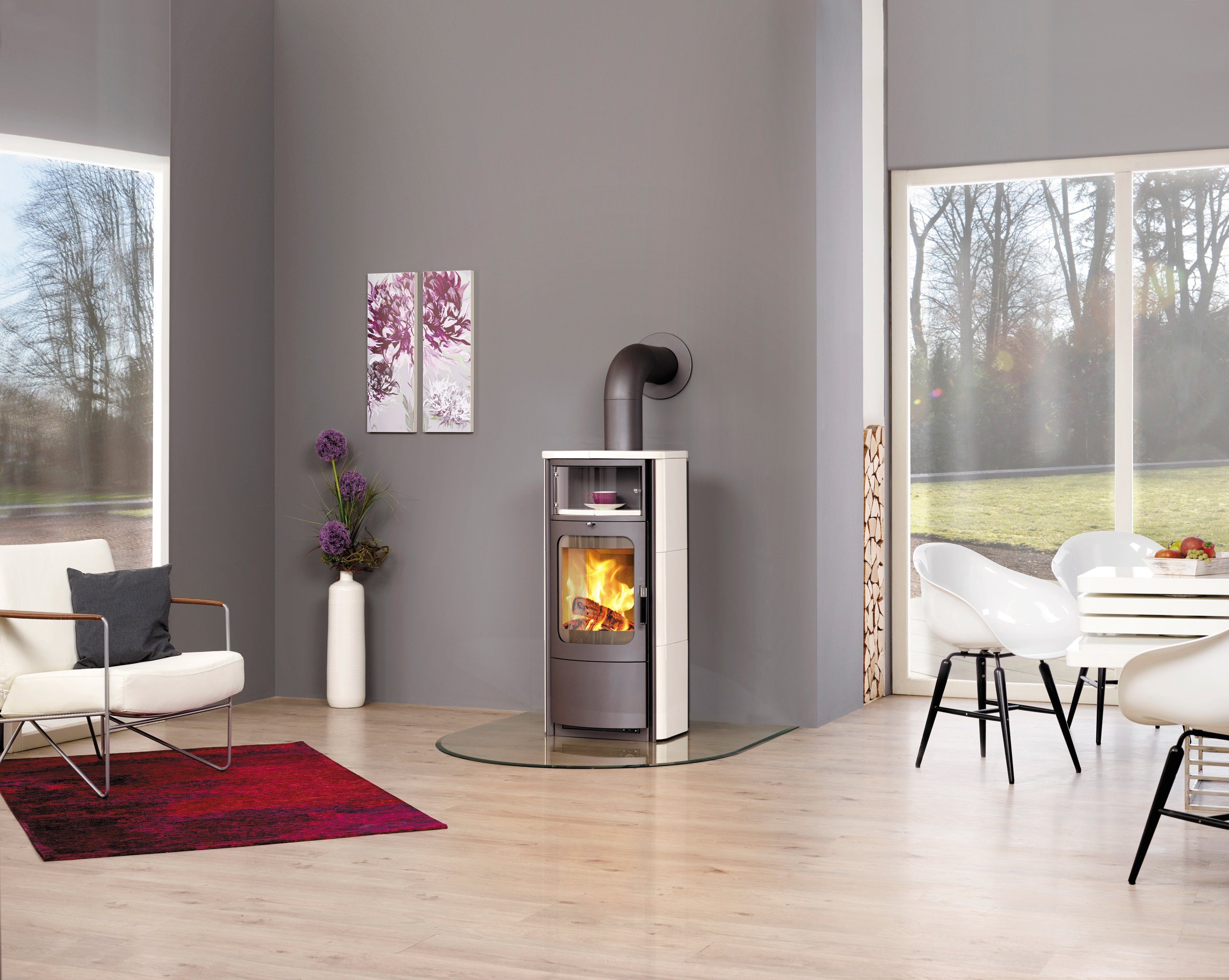 HARK Kaminofen »Opera B«, 7 kW, Dauerbrand, creme - weiß günstig online kaufen