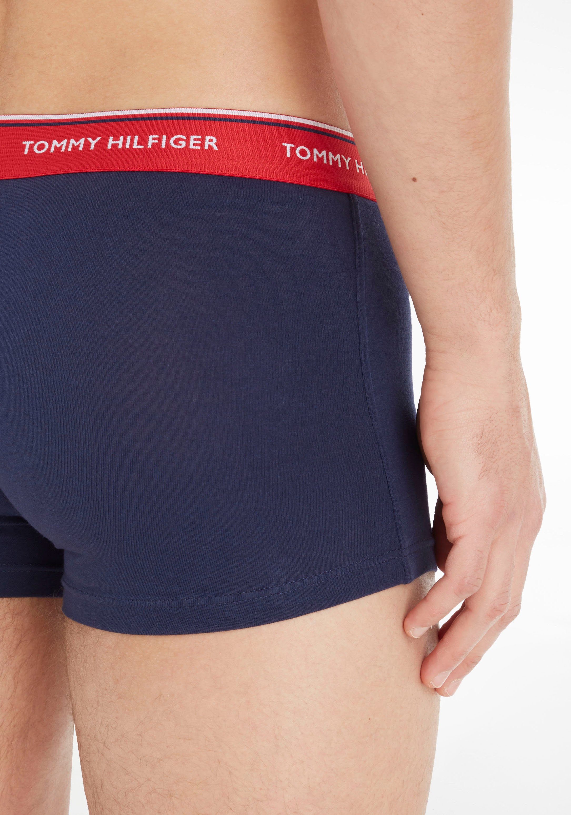 Tommy Hilfiger Underwear Trunk Logo-Elastikbund 3-St., (Packung, 3er-Pack) blau LR 3P mit TRUNK