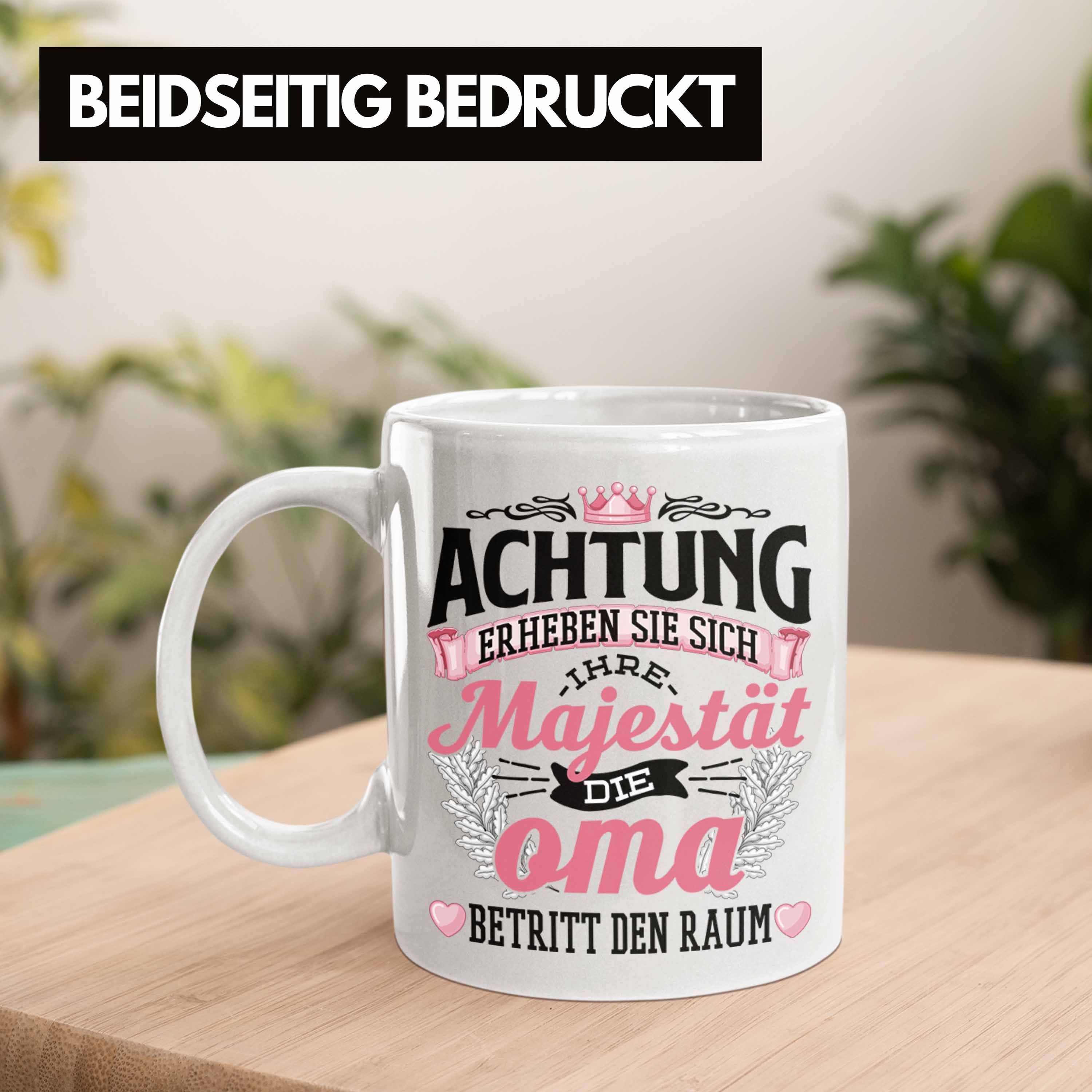 Trendation Majestät Lustiger die Beste Tasse Die Weiss Spruch Tasse Geschenk Oma Geschenkidee
