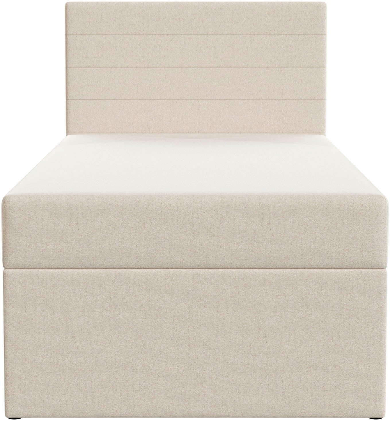 FORTE Einzelbett LUNO inkl. Bettkasten, Breite: 100cm