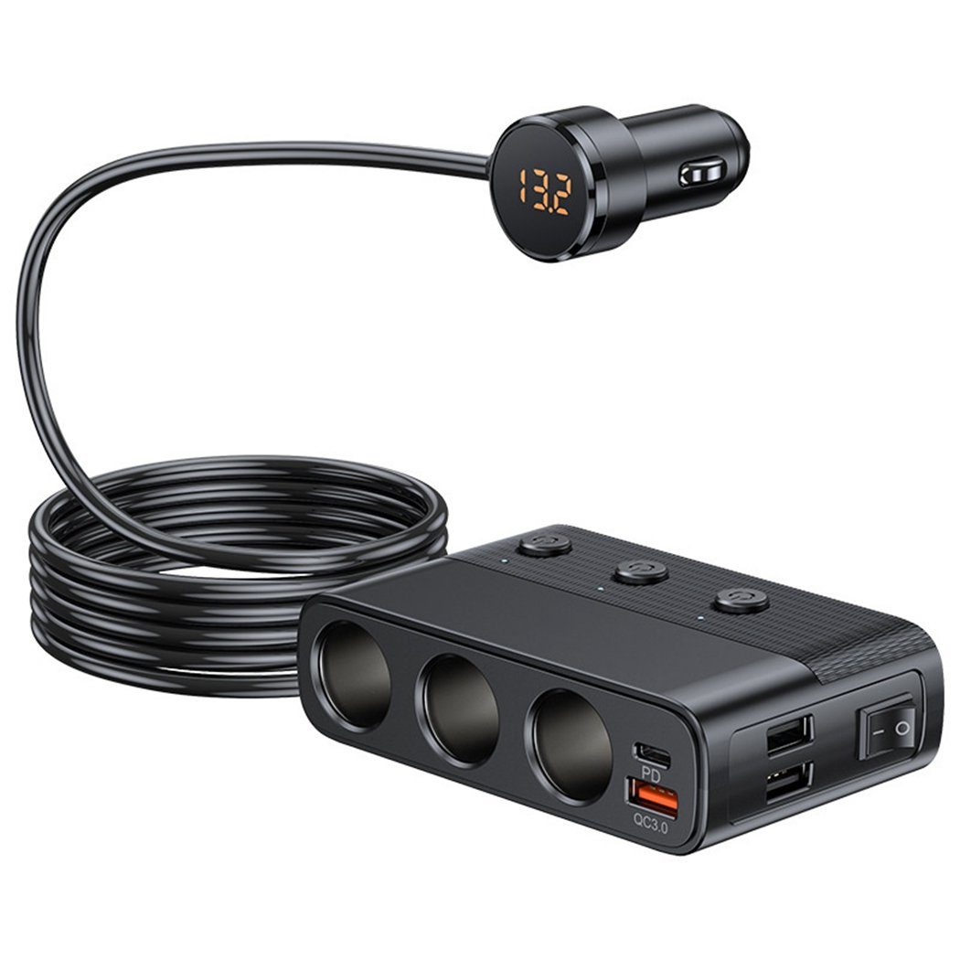 4-in-1 USB-Autoladegerät: 4-Port-Schnellladeadapter für Ihr