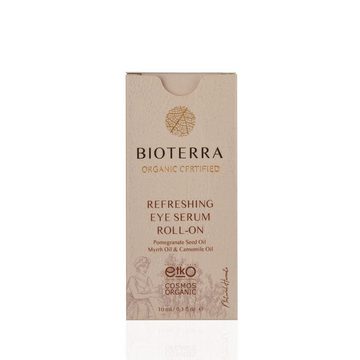 BIOTERRA Augenserum Bio Augenserum Roll-On 10ml erfrischend mit Soforteffekt, 1-tlg., 10 ml, Anti-Falten Wirkung, Augenpflege, feuchtigkeitsspendend