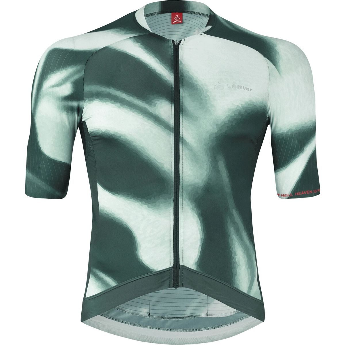 Löffler Radtrikot Men Bike Jersey Full Zip Statement PSY Hochwertiges, schnelltrocknendes Fahrradtrikot mit aerodynamischem