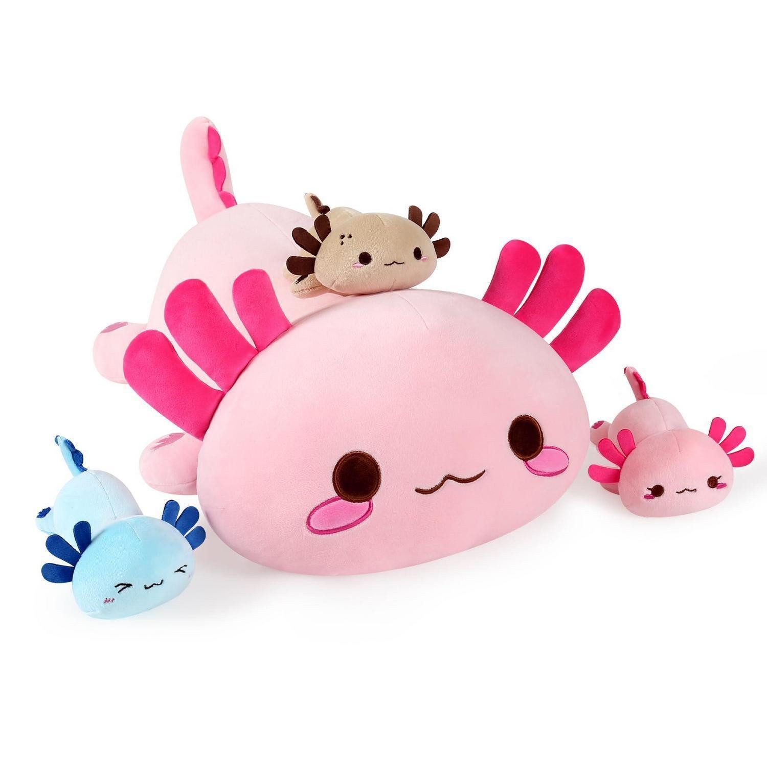 LuxusKollektion Kuscheltier Plüschtier Axolotl Kuscheltier Plüschkissen Geschenk Axolotl-familie