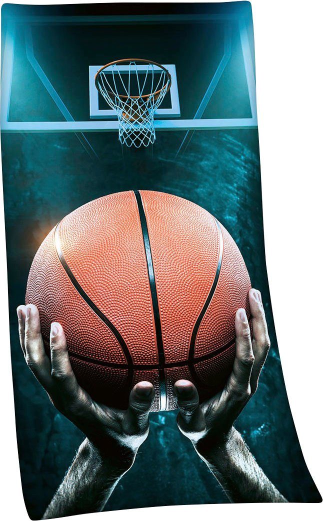 Basketball, Velours Badetuch Herding Collection hochfarbig (1-St), bedruckt Young