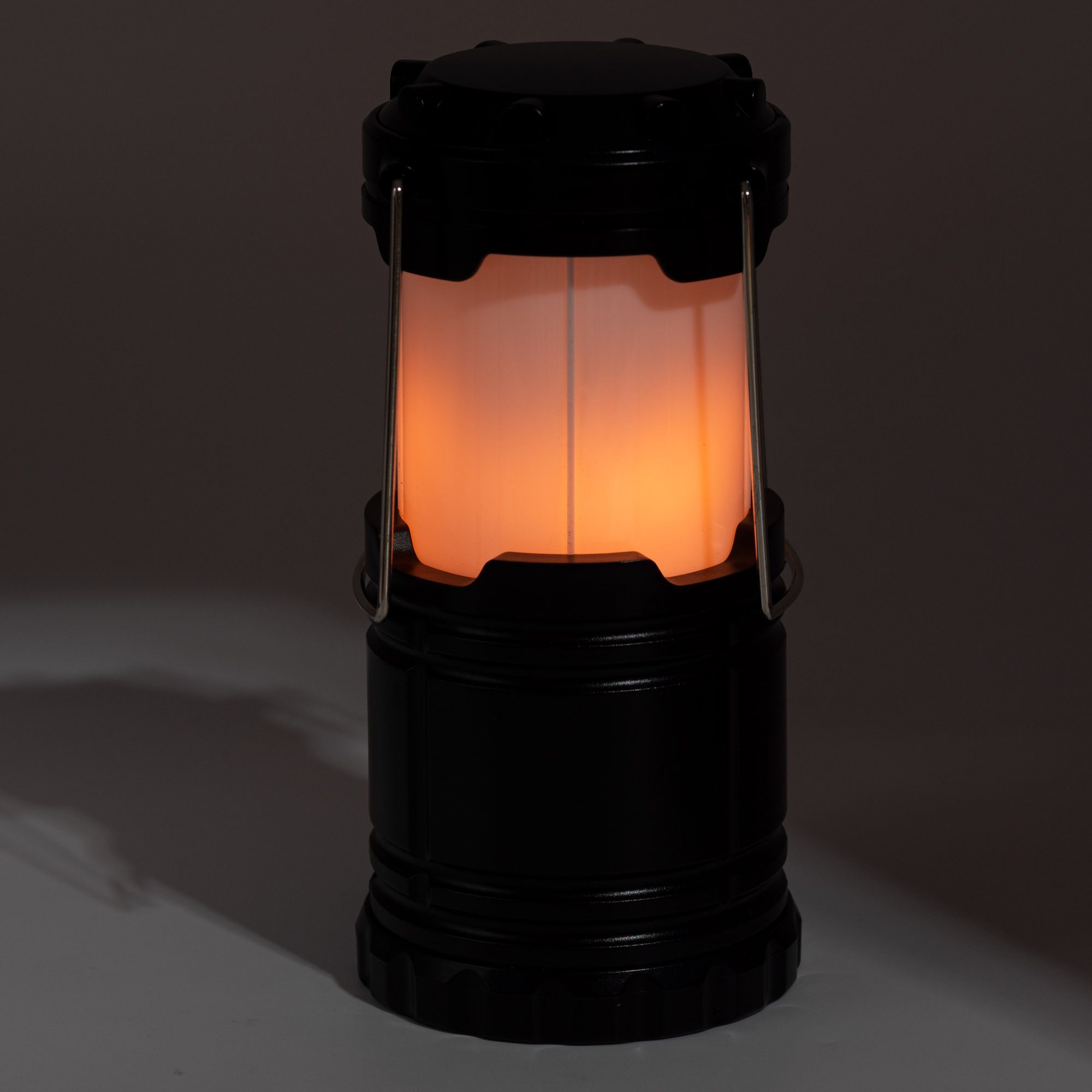 Laterne, Zelt Garten, Lampe Batterie, LED Flammen, Effekt Taschenlampe BENSON Leuchte Campinglampe 2in1