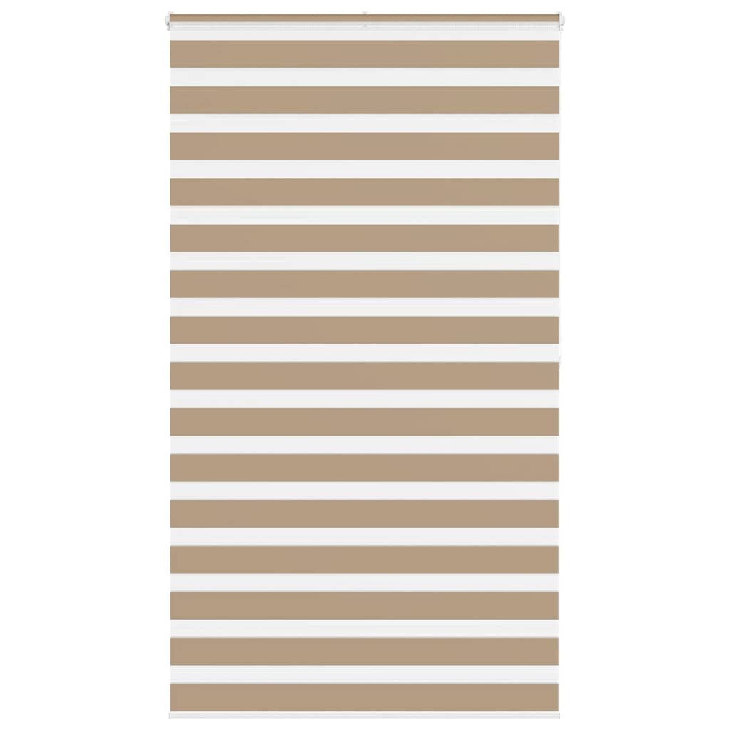 Rollo Doppelrollo Sandbraun 130x200 cm Stoffbreite 125,9 cm Polyester, vidaXL
