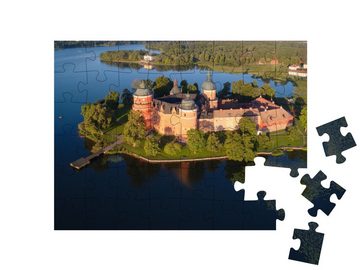 puzzleYOU Puzzle Schloss Gripsholm, Mariefred, Schweden, 48 Puzzleteile, puzzleYOU-Kollektionen Schweden, Skandinavien