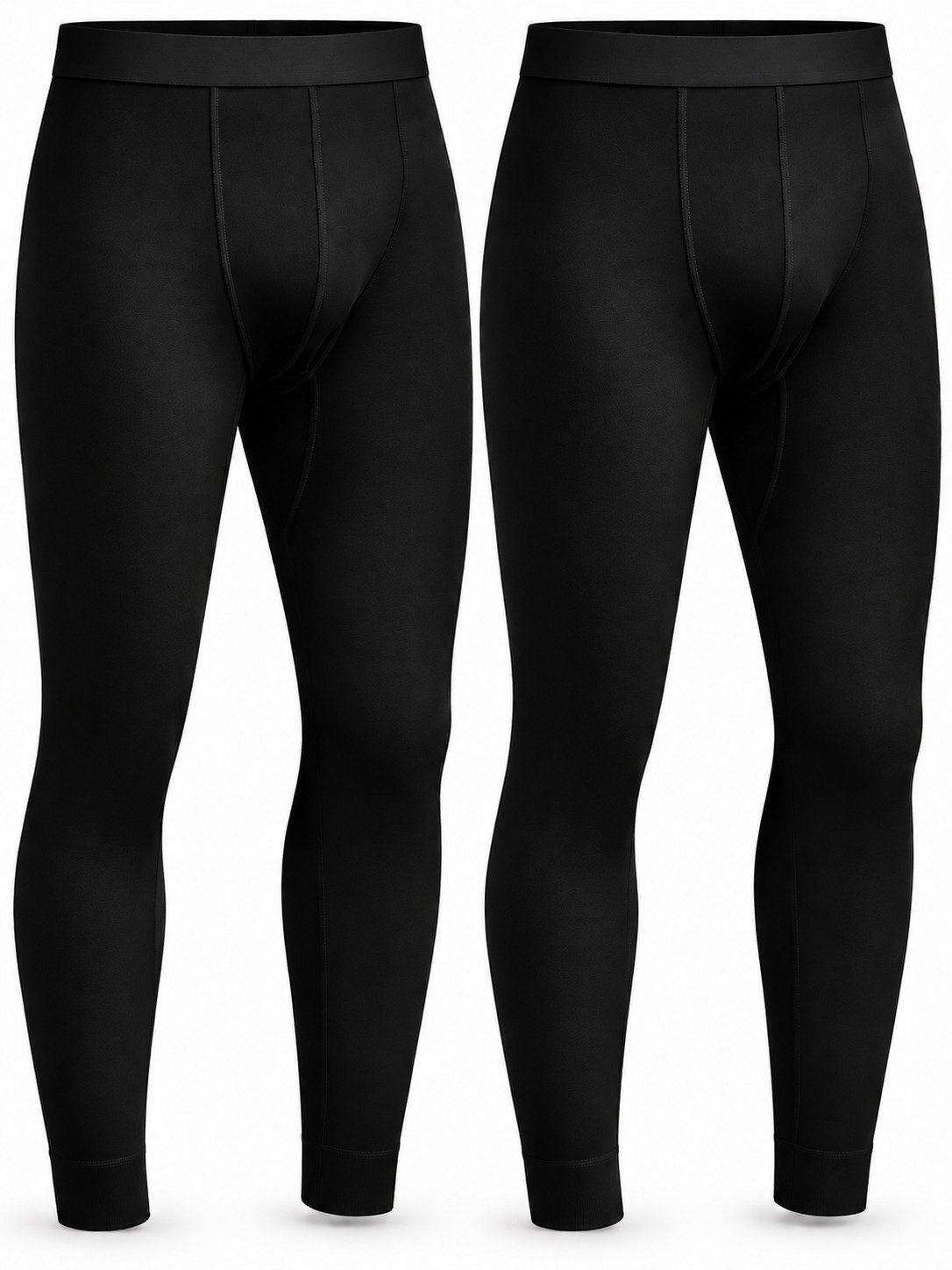 DDOnlineShop Lange Unterhose Herren Thermohosen Leggings M-755 (Spar-Set, 2-St., 2er-Pack) Premium Qualität