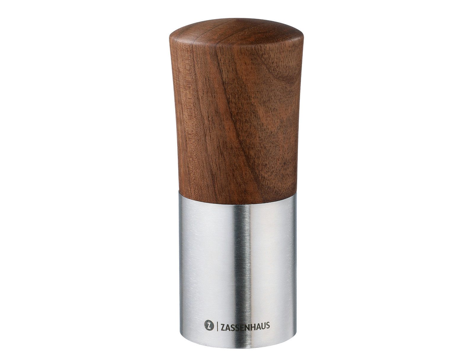 ZASSENHAUS Salz-/Pfeffermühle DUO Gewürzmühle Nussbaum 12 cm