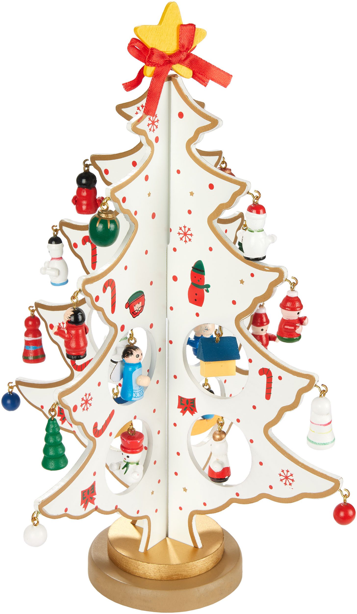 BRUBAKER Weihnachtsfigur Mini Weihnachtsbaum aus Holz günstig online kaufen